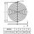 K-G17H10-2HA, решетка метал. для вентилятора 172х150мм (аналог SM7240F)