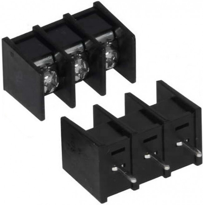 DG25C-B-03P-13-00A(H), Клеммный блок Барьерный, Контактов: 3, Шаг: 7.62 мм, Серия: DG25C-B