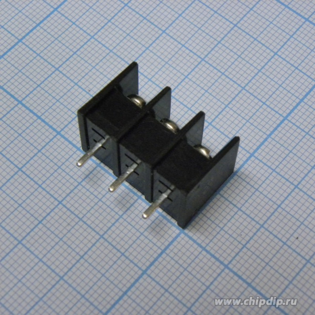 DG25C-B-03P-13-00A(H), Клеммный блок Барьерный, Контактов: 3, Шаг: 7.62 мм, Серия: DG25C-B