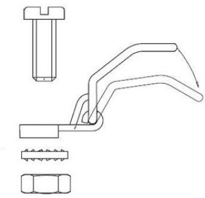86552097LF, D-Sub Tools &amp; Hardware DSUB MALE LEVER LOCK