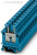 3006056, UK 16 N BU Series Blue DIN Rail Terminal Block, Single-Level, Screw Termination