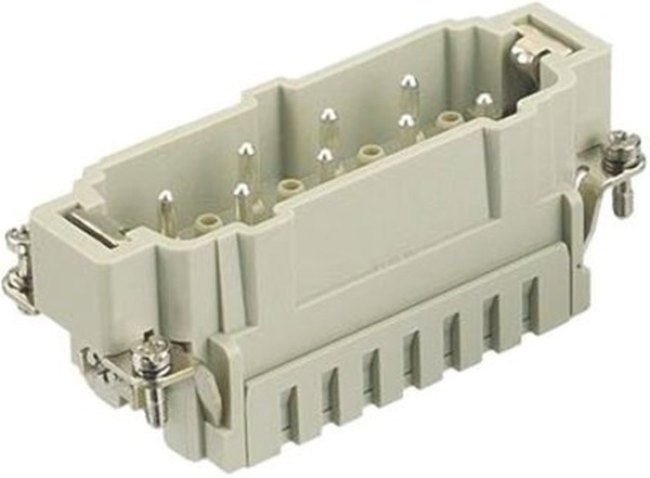 09340062616, Heavy Duty Power Connectors MALE INSERT 6 POLES CAGE CLAMP
