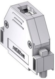 CTLM25RUN4, D-Sub metallized hood Poles 25