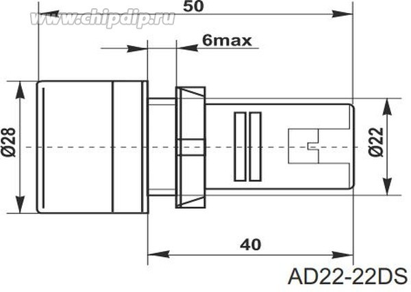 Светодиодная матрица AD22-22DS зеленая 24В AC/DC (22мм) (LS-3-22D/G24) Светодиодная матрица AD22-22DS зеленая 24В AC/DC (22мм) (LS-3-22D/G24)