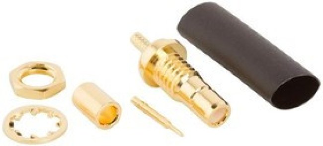 142231, RF Connectors / Coaxial Connectors SMB BULKHEAD JACK 178/196 GOLD 3PC 142231, RF Connectors / Coaxial Connectors SMB BULKHEAD JACK 178/196 GOLD 3PC