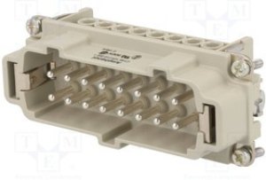 C146-10A0101021, Разъем: HDC: контактная вставка: "папа": C146: PIN: 10: 10+PE: 19А C146-10A0101021, Разъем: HDC: контактная вставка: "папа": C146: PIN: 10: 10+PE: 19А