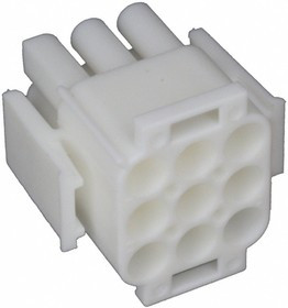 350720-1, Корпус разъема, Серия Universal MATE-N-LOK, Штекер, 9 вывод(-ов), 6.35 мм