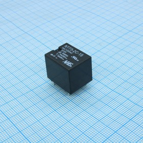 NT73-2-C-15-DC5V-0.36, Реле силовое, 2 переключающих контакта, входное напряжение 5 В DC
