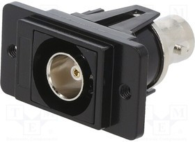 CP30738MB3, Соединитель; гнездо BNC,с обеих сторон; 75Ом; черный; 29мм