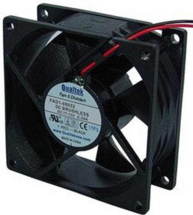 FAD1-08032CBLW12, DC Fans DC FAN 80x32mm Ball 12VDC WIRE