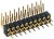 832-80-022-20-001101, Right Angle Through Hole Pin Header, 22 Contact(s), 2.0mm Pitch, 2 Row(s), Unshrouded