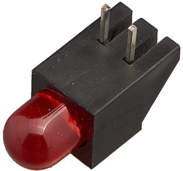 L-1533BQ/1ID, Светодиод 4.7мм с держателем/красный/ 617нм/12-30мкд/30°