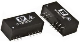 IP4803SA, IP 3W Isolated DC-DC Converter Through Hole, Voltage in 18 a 75 V dc, Voltage out 3.3V dc