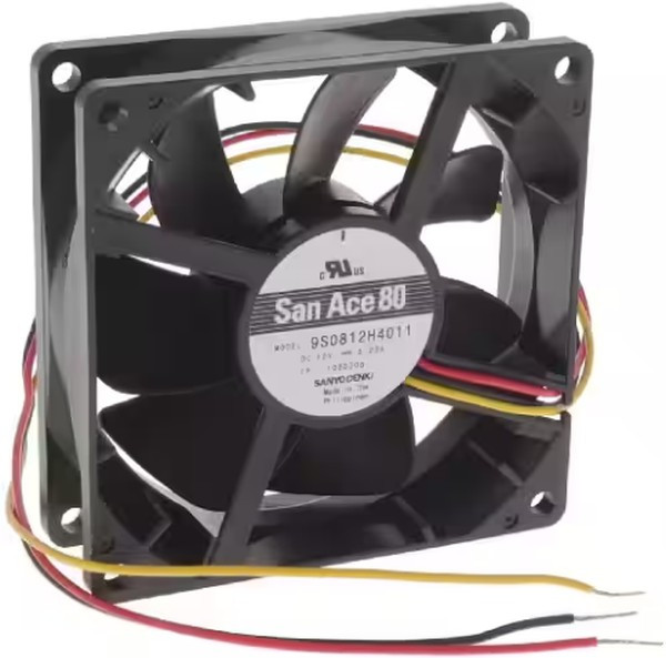 9S0812H4011, DC Fans DC Axial Fan, 80x80x25mm, 12VDC, Silent Series, Ribless, Tachometer 9S0812H4011, DC Fans DC Axial Fan, 80x80x25mm, 12VDC, Silent Series, Ribless, Tachometer