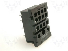 PY08-02, Панелька, PIN: 8, 10А, 250ВAC, H: 12мм, W: 22мм, H3YN-2, Монтаж: PCB