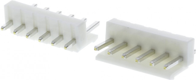 B6P-VH (PWL2-06), Вилка прямая на плату(к VHR) 3.96мм