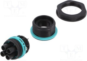 THB.387.F4A, Разъем: питания AC, зажим под винт, "мама", TH387, 0,5-4мм2, 450В