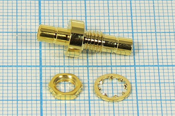 Разъем SMB розетка - разъем SMB розетка, гайка