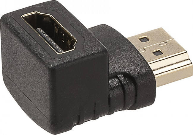 Переходник "АВП 4" штекер HDMI - гнездо HDMI угловой на 90 градусов, позолоченные контакты, TDM Переходник "АВП 4" штекер HDMI - гнездо HDMI угловой на 90 градусов, позолоченные контакты, TDM