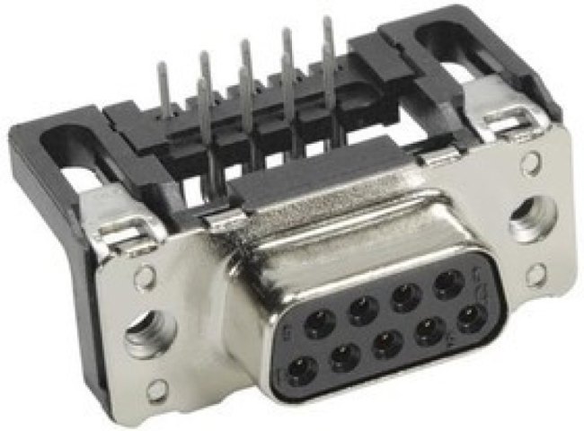 09661137602, D-Sub Standard Connectors DSUB SV FEM SSDP ANG73-284 09P
