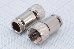 Штекер UHF на кабель RG213 , прижимной; № 926 Z шт UHF\RG213\\\[QUHFZ-S213P]