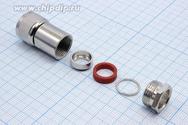 Штекер UHF на кабель RG213 , прижимной; № 926 Z шт UHF\RG213\\\[QUHFZ-S213P]