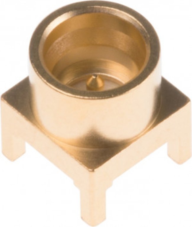 R222M00080W, RF Connectors / Coaxial Connectors SMP-MAX / STRAIGHT MALE RECEPTACLE FOR PCB SNAP TYPE SOLDER LEGS