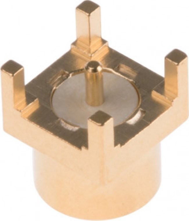 R222M00080W, RF Connectors / Coaxial Connectors SMP-MAX / STRAIGHT MALE RECEPTACLE FOR PCB SNAP TYPE SOLDER LEGS