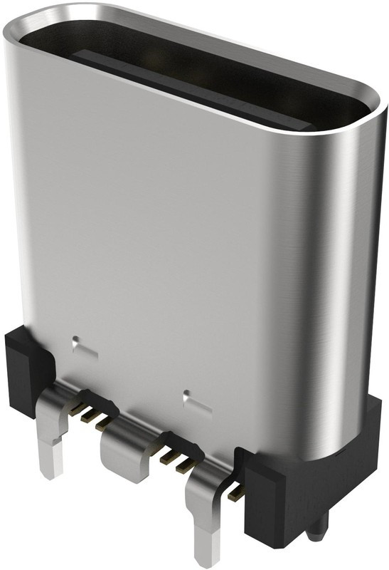 USB4115-03-C, USB Connectors USB C Rec 3u\" vert 24p SMT & TH stakes pegs T+R+C H = 9.25 USB4115-03-C, USB Connectors USB C Rec 3u\" vert 24p SMT & TH stakes pegs T+R+C H = 9.25