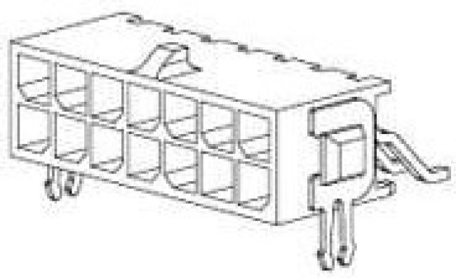 4-794626-4, Pin &amp; Socket Connectors 14P MICRO MNL ASSY R/A,SMT,LF