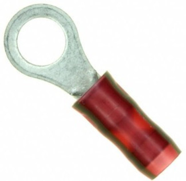 2-36153-3, TERMINAL, RING TONGUE, #10, CRIMP, RED