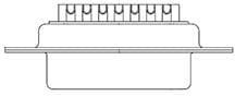 172704-0163, D-Sub Standard Connectors FCT DSUB SDR RCPT 09 PN