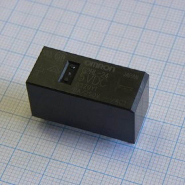 G2RL-24-5DC, (G2RL-24-5VDC), Реле силовое катушка 5В 8A две группы на переключение (29x12.7x15.7)мм монтаж в отверстие G2RL-24-5DC, (G2RL-24-5VDC), Реле силовое катушка 5В 8A две группы на переключение (29x12.7x15.7)мм монтаж в отверстие