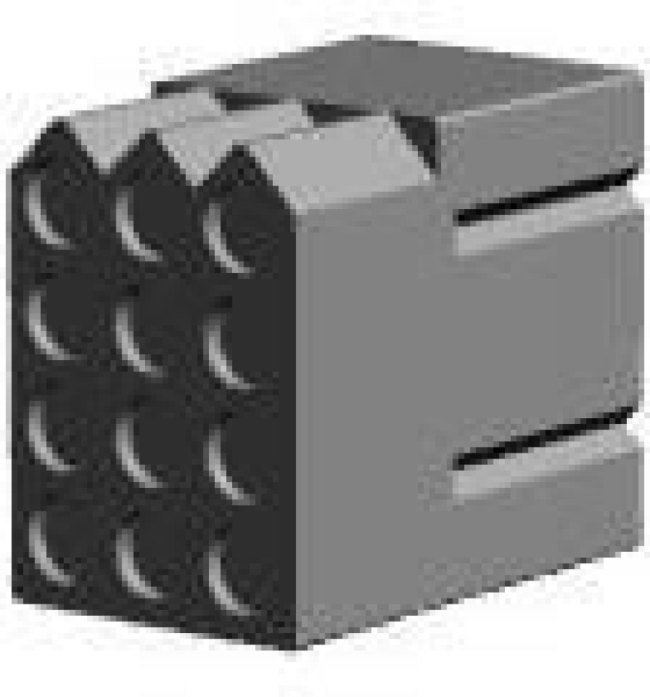 770100-1, Pin &amp; Socket Connectors RECPT 12P FREE HNG w/o detent lock