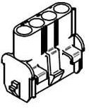 5084-2040, MLX Female Connector Housing, 4 Way, 1 Row