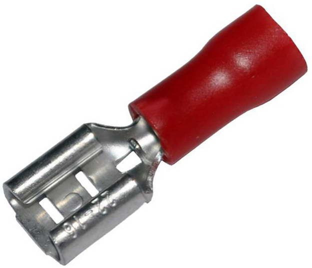 РПИ-М 1,5-(6,3) (РПИ-М 1.5-7-0.8), Разъем плоский изолированный (мама) красный 0.5-1.5 мм²