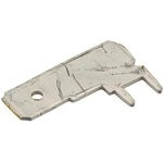 63951-1, FASTON клемма ножевая вилка 6.35мм на плату угловая