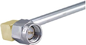 16_SMA-50-3-53/119_NH, 16_SMA-50-3-53/119_NH Series, Plug Cable Mount SMA Connector, Solder Termination, Right Angle Body