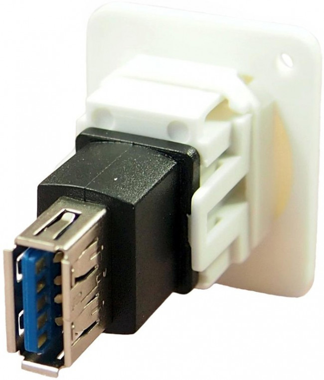 CP30205NXW, Соединитель, гнездо USB A, с обеих сторон, FT, USB 3.0, пластик