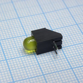 L-1503CB/1YD, LED; в корпусе; желтый; 5мм; Кол-во диод: 1; 20мА; 60°; 2,1?2,5В
