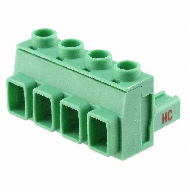 1714294, Pluggable Terminal Blocks 4 Pos 7.62mm pitch Plug 24-12 AWG Screw