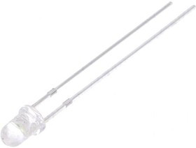 OSB64L3131A, LED; 3mm; blue (ice blue); 10000?12000mcd; 30°; Front: convex