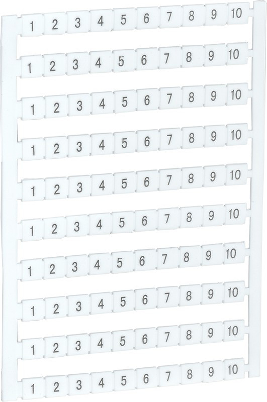 Маркер для КВИ-4/16кв.мм с нумерацией № 1-10 IEK YZN30M-004-K00-10