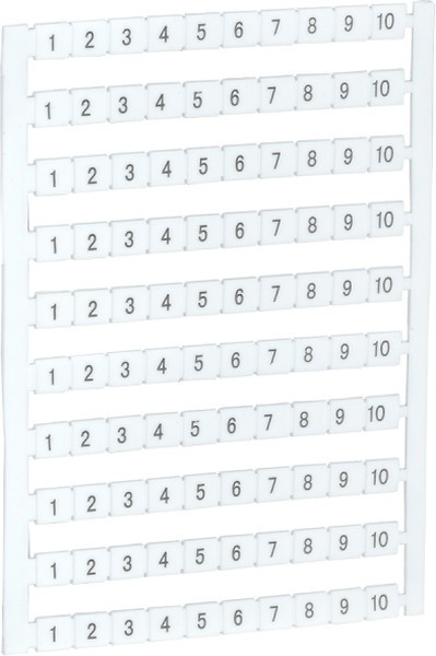 Маркер для КВИ-4/16кв.мм с нумерацией № 1-10 IEK YZN30M-004-K00-10