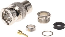 J01002A0609, 75 Straight Cable Mount, BNC Connector, Plug, RG59 B/U