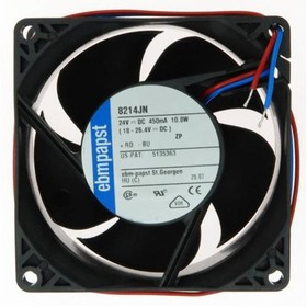 Вентилятор Ebmpapst 8214JN 24v 450mA 10.8W 2pin 80x38