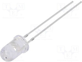 OSY5PA5A31A-VVLED, LED; 5mm; yellow; 3000mcd; 30°; Front: convex; 3?13V; Pitch: 2.54mm