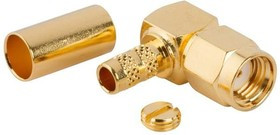 132194RP, RF Connectors / Coaxial Connectors R/A Crimp Pl RG-55 RG-142,RG-223