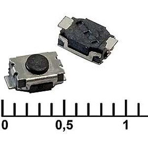 IT-1185AP (5x3x2), Тактовая кнопка IT-1185AP, 5x3x2 мм, OFF-(ON), SPST, 50 мА, 12 В, 100 мОм