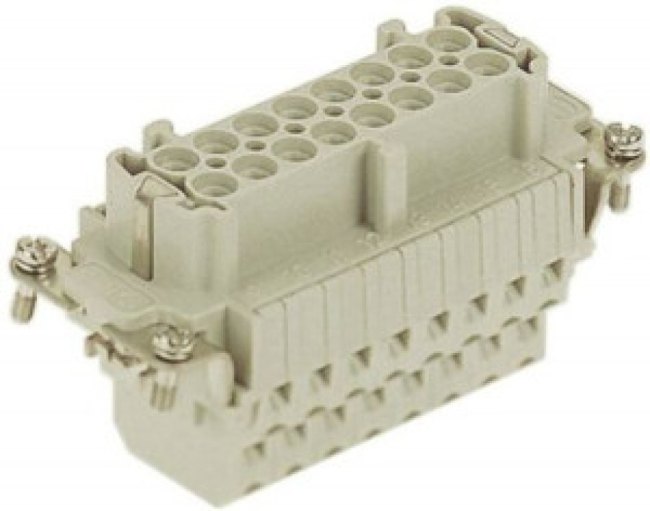 09330162772, Heavy Duty Power Connector Insert, 16A, Female, HAN ESS Series, 16 Contacts 09330162772, Heavy Duty Power Connector Insert, 16A, Female, HAN ESS Series, 16 Contacts